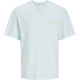Jack Jones Heren T-shirt JORNOTO Ronde Hals Lichtblauw