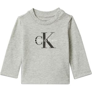 Calvin Klein Jeans Shirt grijs gemêleerd / zwart / wit