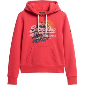 Superdry Tokyo Vl Graphic Hoodie Rood Vrouw