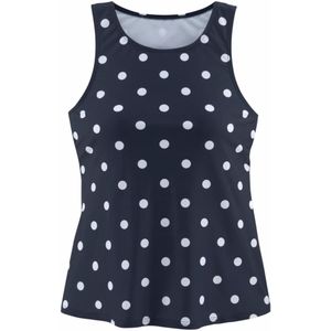 Tanktop - Stippenprint - 80% Polyamide - Met Softcups