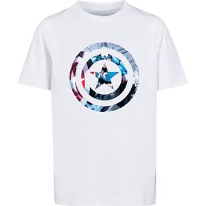 Shirt 'Marvel Avengers Captain America Montage Symbol'