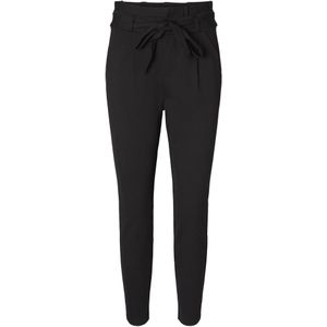 VERO MODA Cropped High Waist Tapered Fit Broek VMEVA Zwart