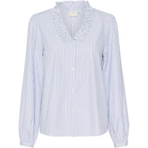 Kaffe Blouse 'Maibritt' lichtblauw / wit