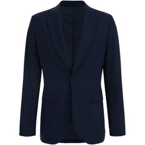 WE Fashion Slim Fit Colbert van Gerecycled Polyester Royal Navy