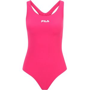 Fila Zwemjurk Dames Roze Fila Tape High Waist Bikini Bottoms Dames