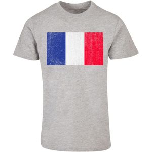 Shirt 'Frankreich Flagge France distressed'
