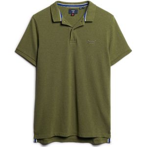 Superdry Classic Pique Polo Heren Poloshirt - Groen