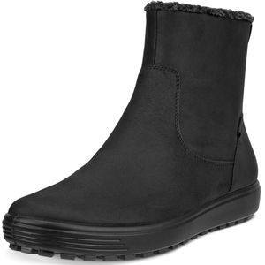 Ecco Soft 7 Tred W Enkellaarsjes zwart Nubuck Dames