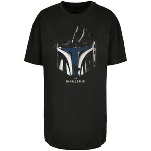 Oversized shirt 'Star Wars The Mandalorian Helmet Silhouette'