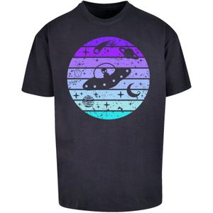 Shirt 'Retro Alien Weltraum Sonnenuntergang'