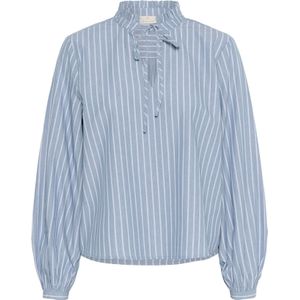 Kaffe Blouse 'KAMilina' blauw / wit