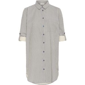 Kaffe Blouse 'Naya' nachtblauw / wit