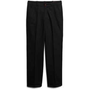 Superdry Straight Chino Broek Zwart Man