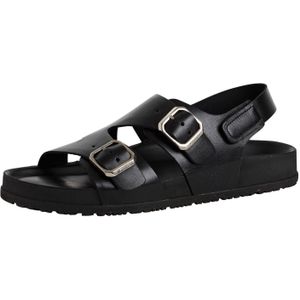 Tamaris - 1-28403-44 - Slipper - Zwart - Leer