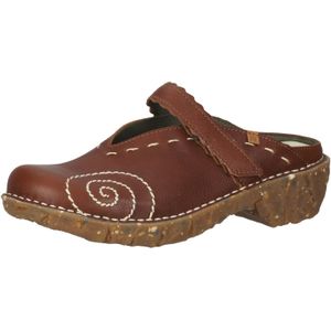 Clogs - Effen - Leer - Blokhak - Slip-On