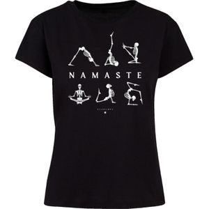 Shirt 'Namaste Yoga Skelett Halloween'