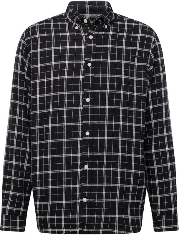 Jack Jones Jack Jones Cozy Flannel Check Shirt Black ZWART
