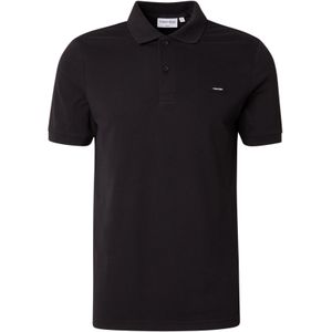 Calvin Klein Slim Fit Polo met Biologisch Katoen Black