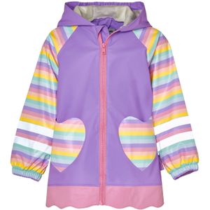 Playshoes - Regenjas voor kinderen - Eenhoorn - Roze en regenboog - maat 80cm