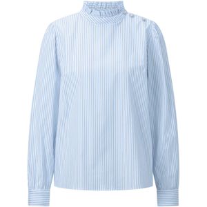 Rich & Royal Blouse blauw / wit