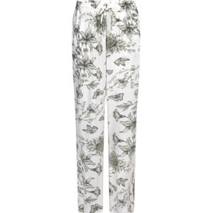Hunkemöller Pyjamabroek 'Storylover' donkergroen / natuurwit