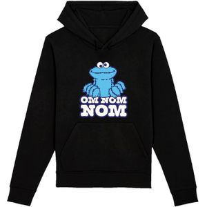 Sweatshirt 'Sesamstraße Cookie Monster Nom Nom'