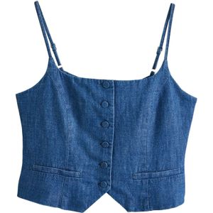 Next Gilet blauw denim