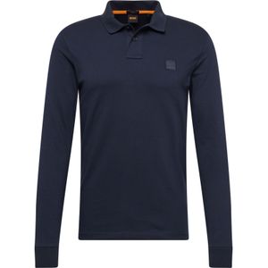 BOSS Slim Fit Polo Passerby met Logo Dark Blue