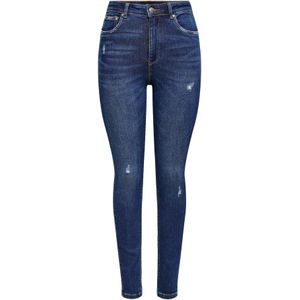 ONLY High Waist Skinny Jeans ONLMILA Dark Blue Denim