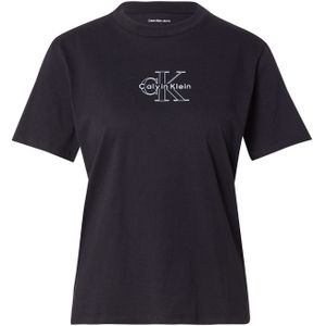 Calvin Klein Jeans Shirt zwart / wit