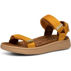 Woden Line Sandalen oranje Textiel - Dames