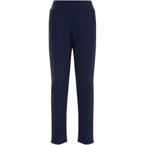 WE Fashion Tapered Fit Broek Donkerblauw