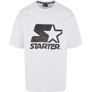 Starter Black Label - Logo Oversize Acid Heren T-shirt - Wit