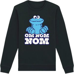 Sweatshirt 'Sesamstraße Cookie Monster Nom Nom'