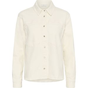 Blouse - Effen - Denim - Lange Mouw - Losse Pasvorm
