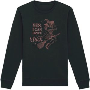 Sweatshirt 'Halloween Witch yes I can drive a stick'
