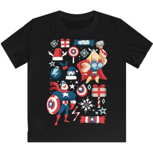 Shirt 'Marvel Universe Thor And Captain America Weihnachten'