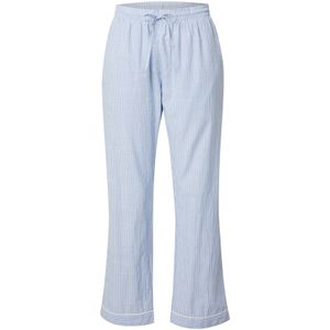Hunkemöller Pyjamabroek lichtblauw / wit
