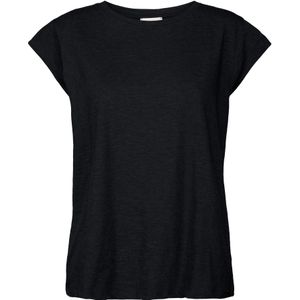 Minus Leti Tee Tops T-shirts Dames - Shirt - Zwart