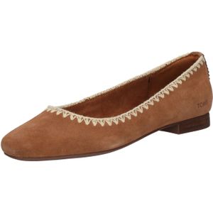 TOMS Briella - Balletschoenen - Bruin - Suède - Deco Stitch