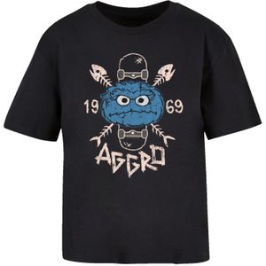 Shirt 'Sesamstraße Cookie Aggro Skater'