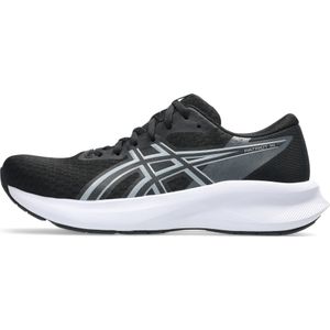 Hardloopschoenen - Zwart/Grijs - Textiel - Vetersluiting