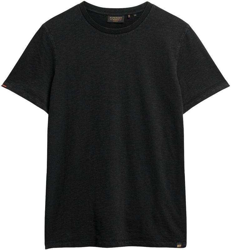 Superdry Slub T-shirt Met Korte Mouwen Zwart S Man