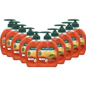 Palmolive Hygiene Plus Family Handzeep – 10 × 300 ml – Antibacteriële Wasgel met Natuurlijk Propolisextract – Huidvriendelijke Handzeep voor het Hele Gezin