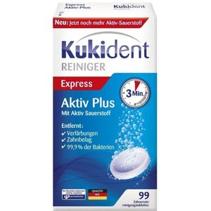 Kukident Express Aktiv Plus 99 Tabletten – Snelle Fixatie