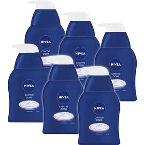 NIVEA Crème Care Handzeep – 6 x 250 ml – Voordeelverpakking – Verzorgende Crème Handzeep voor Zachte Handen