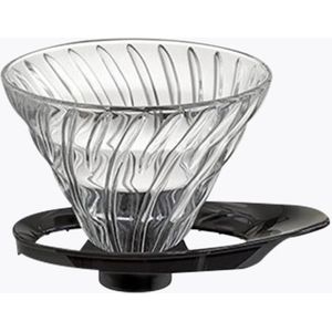 Hario V60 Glass Dripper 02 koffiefilter (handfilter) zwart