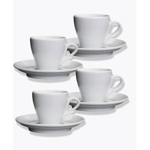 cilio espressokopje Milano wit set van 4