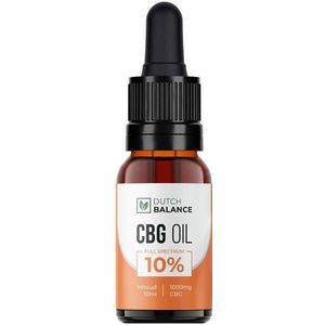 Dutch Balance CBG olie full spectrum 10% 10 ml 1000 mg CBG
