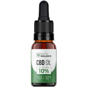 Dutch Balance CBD olie full spectrum 10% 10 ml 1000 mg CBD